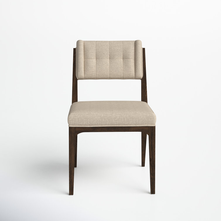 Handa Tufted Upholstered Side Chair in Ivory
